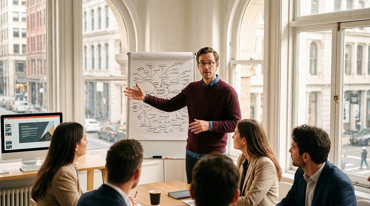 A business presentation scene suitable for an async sales demo article